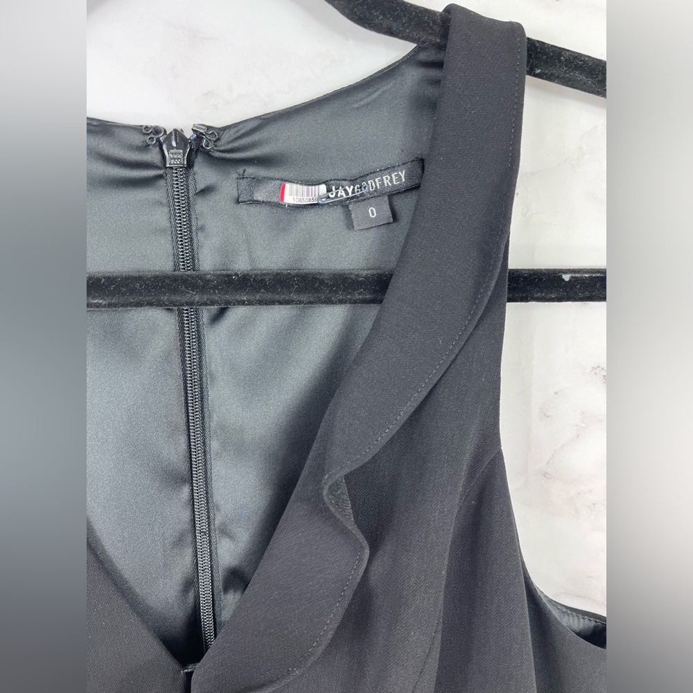 JAYGODFREY Ruffle Black Gown - Picture 5 of 7